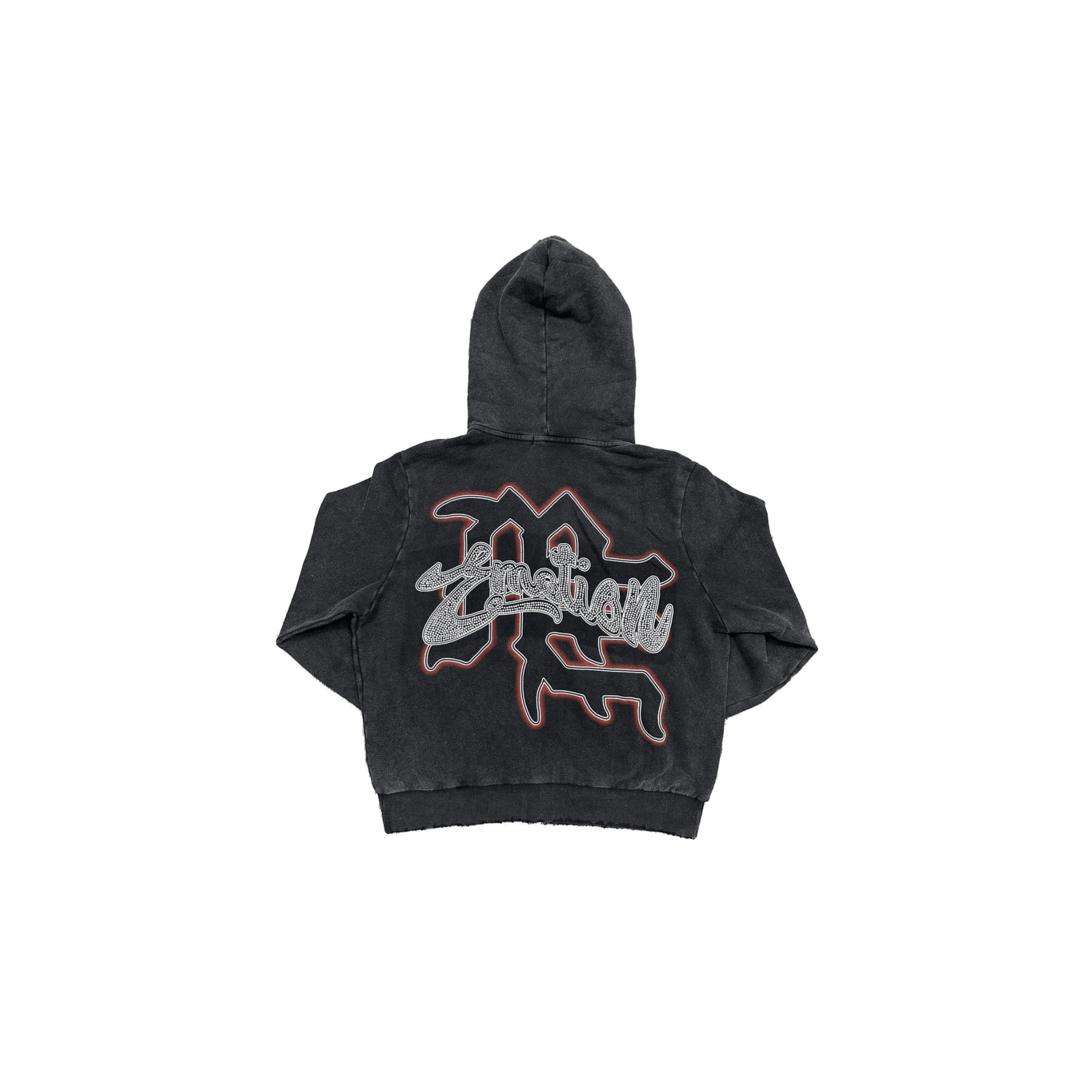 Mixed Emotions Black "Rhinestone" Hoodie - Hype World