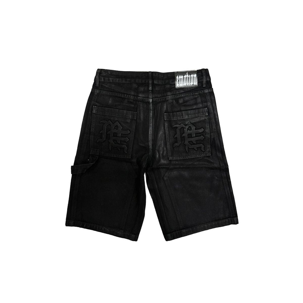Mixed Emotions Black "Worker” Wax Shorts - Hype World