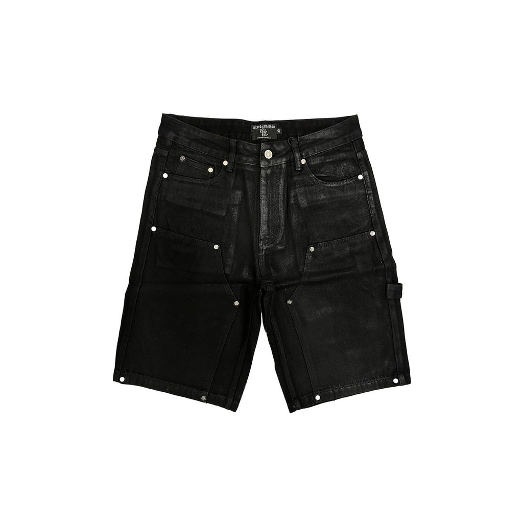 Mixed Emotions Black "Worker” Wax Shorts - Hype World