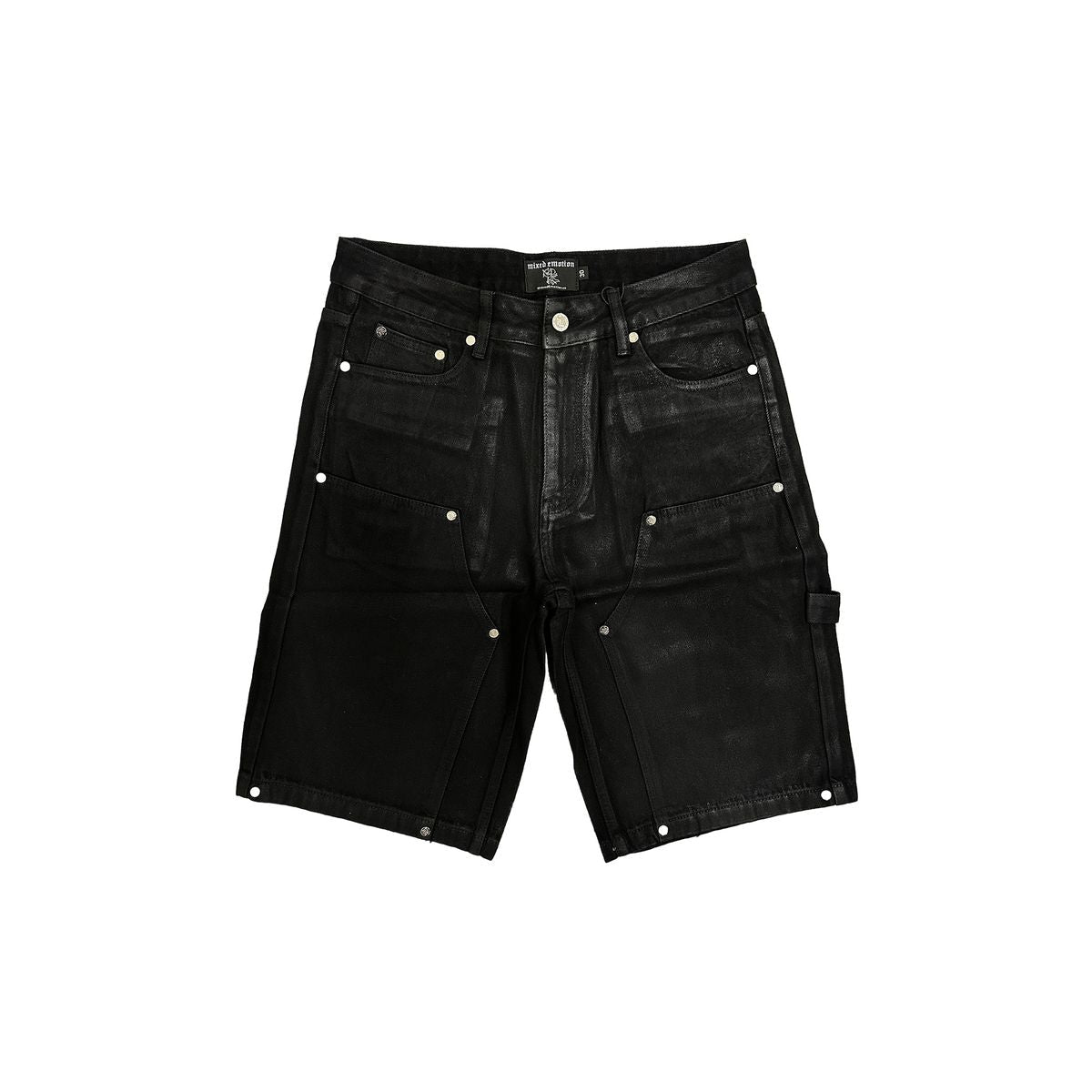 Mixed Emotions Black "Worker” Wax Shorts - Hype World