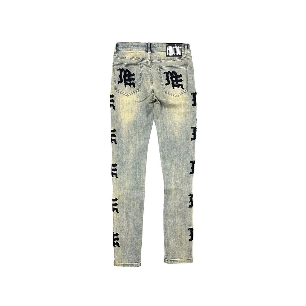 Mixed Emotions ‘Desert’ Monogram Denim - Hype World