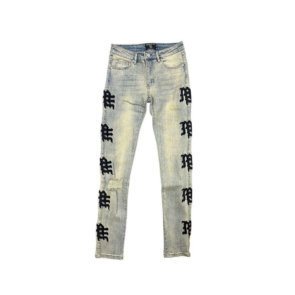 Mixed Emotions ‘Desert’ Monogram Denim - Hype World