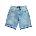 Mixed Emotions 'ME' Rhinestone Denim Shorts - Hype World