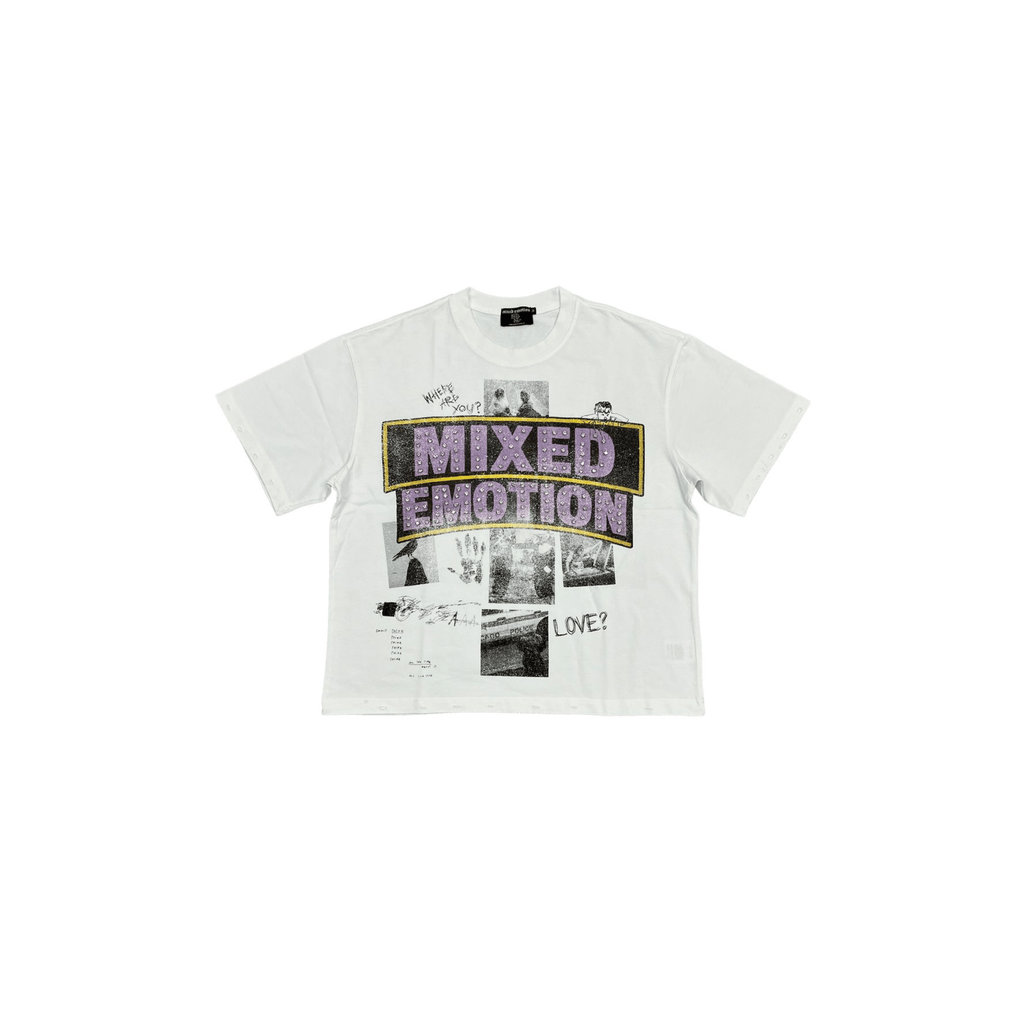 Mixed Emotions White “Lost Identity” Tee - Hype World