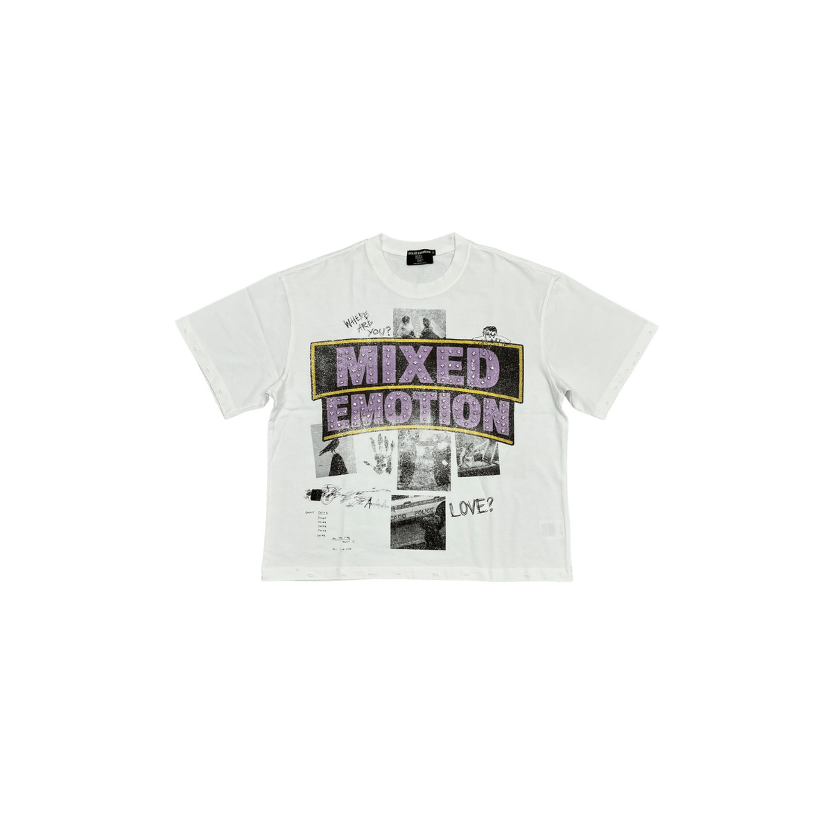 Mixed Emotions White “Lost Identity” Tee - Hype World