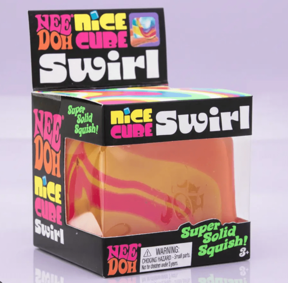 NeeDoh Nice Cube Swirl Super Squeeze! (Random Color) - Hype World