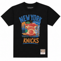New York Knicks Black Concrete Apple T-Shirt - Hype World