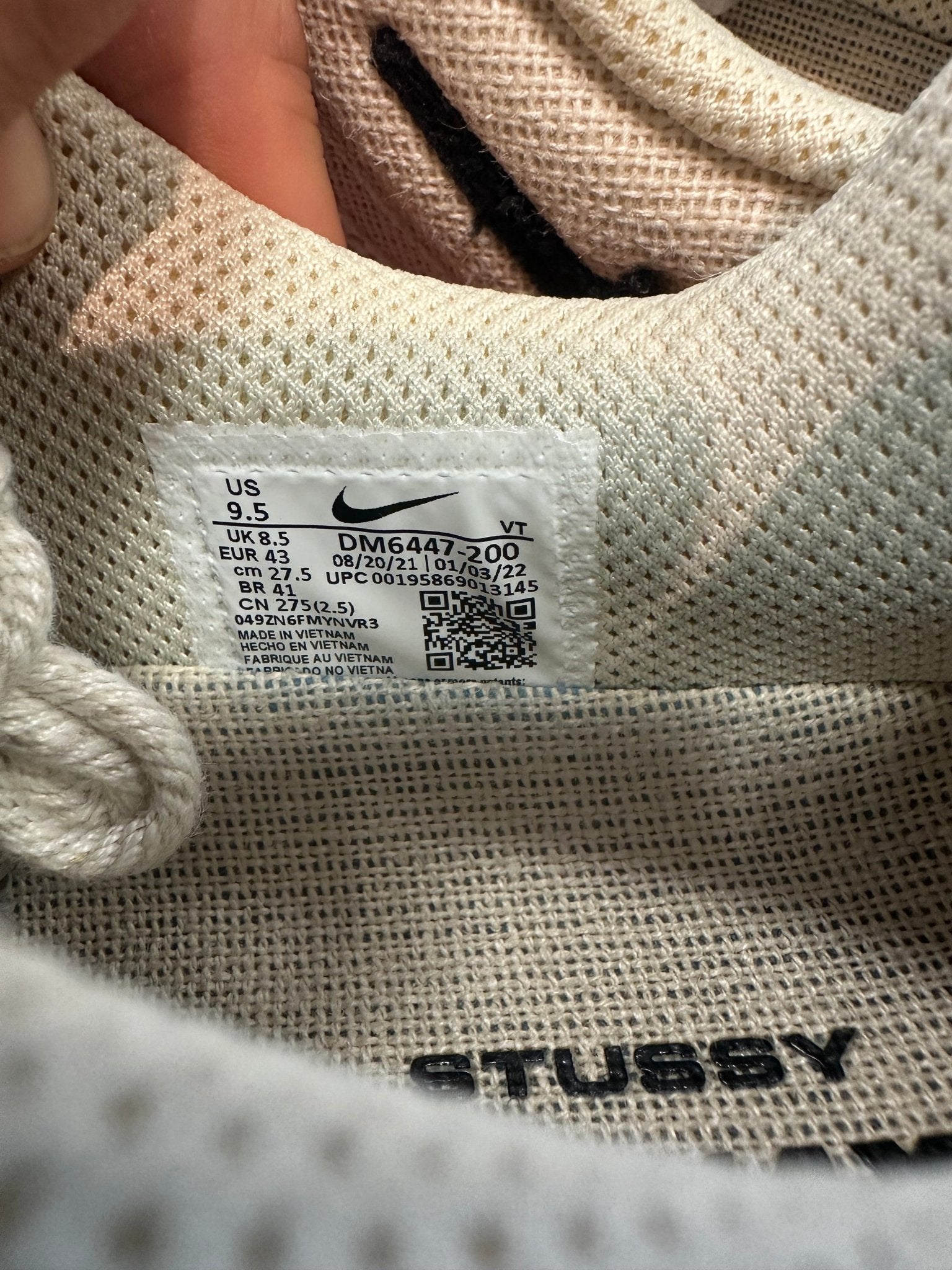 Nike Air Max 2013 Stussy Fossil Size 9.5 Preowned - Hype World