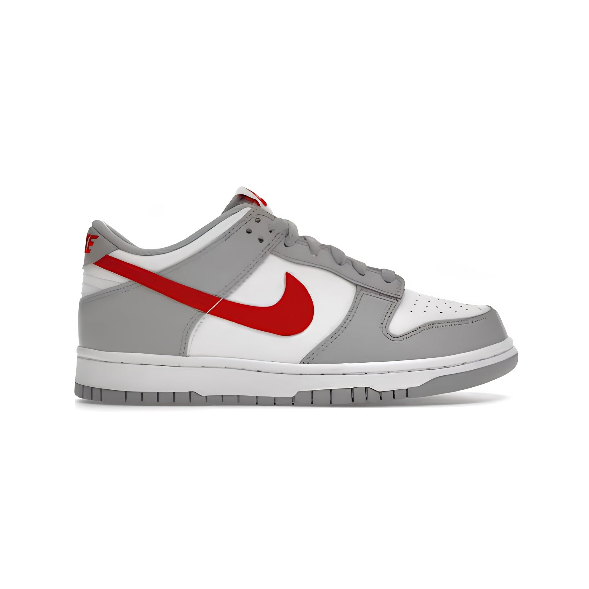 Nike Dunk Low "White Wolf Grey University Red" *No Box* - Hype World