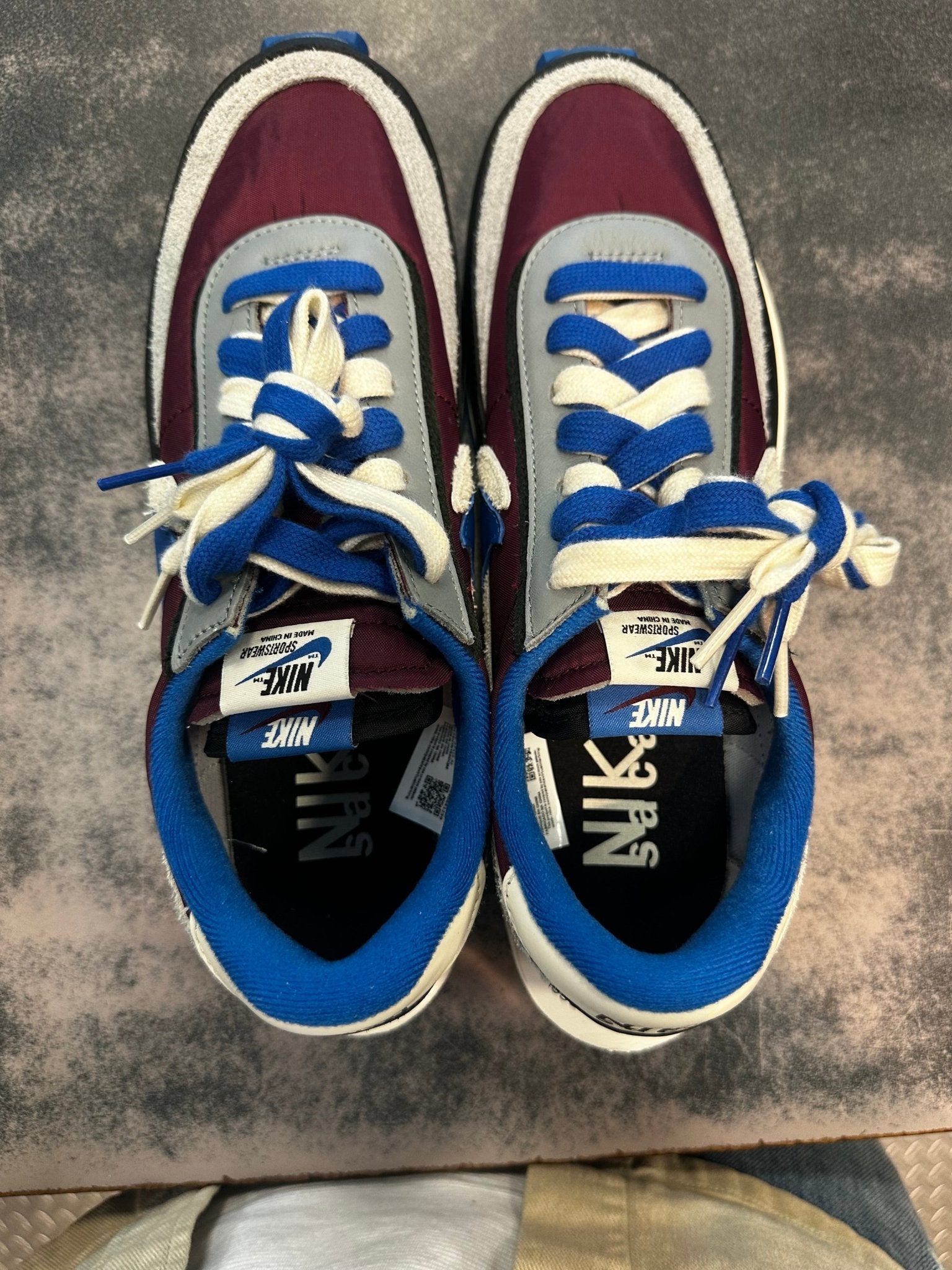 Nike LD Waffle "sacai Undercover Night Maroon Team Royal" Size 9.5 Preowned - Hype World