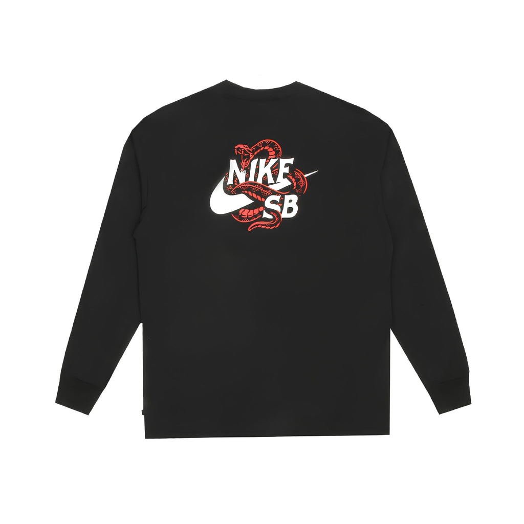 Nike SB Snaked Black Long Sleeve T-Shirt - Hype World