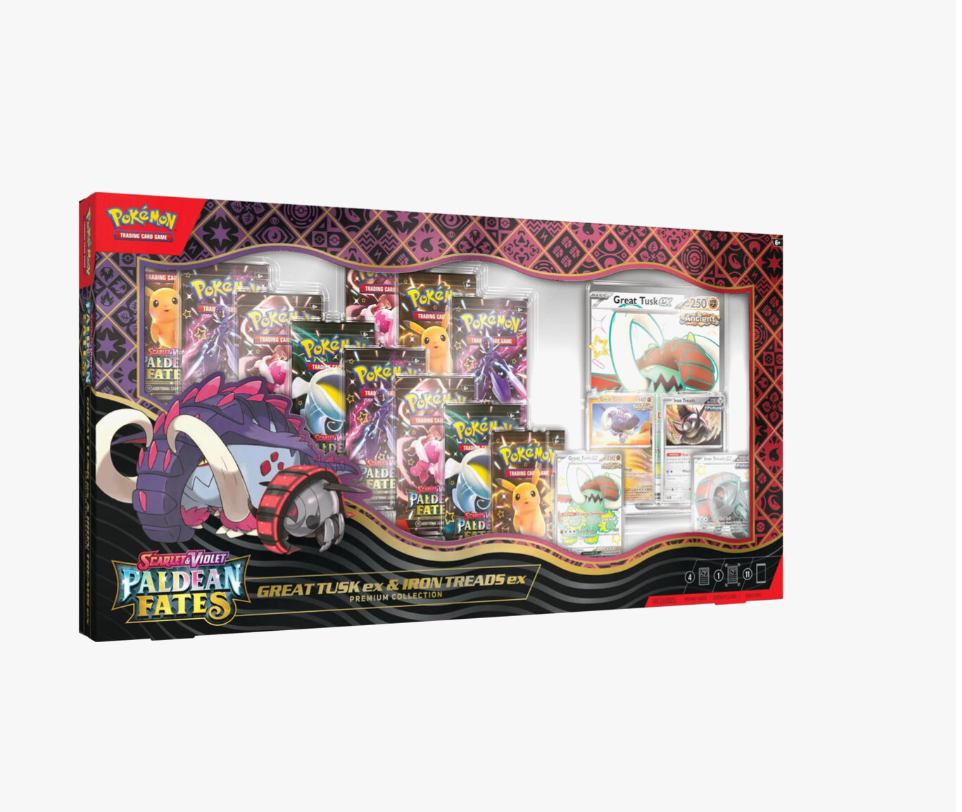 Pokemon Paldean Fates Great Tusk ex & Iron Treads ex Premium Collection - SV: Paldean Fates (PAF) - Hype World