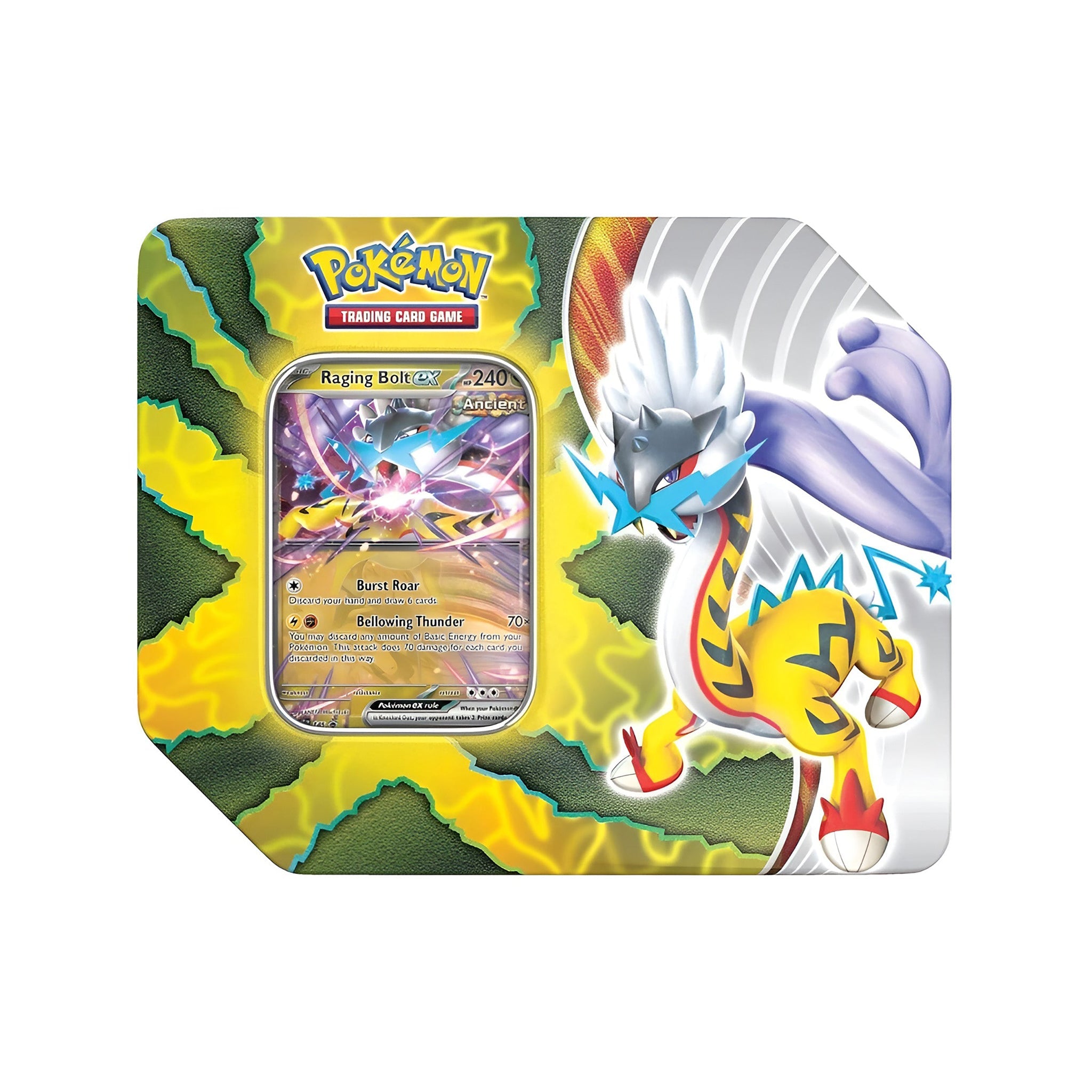 Pokemon Paradox Destinies Tin [Raging Bolt ex] - Miscellaneous Cards & Products - Hype World