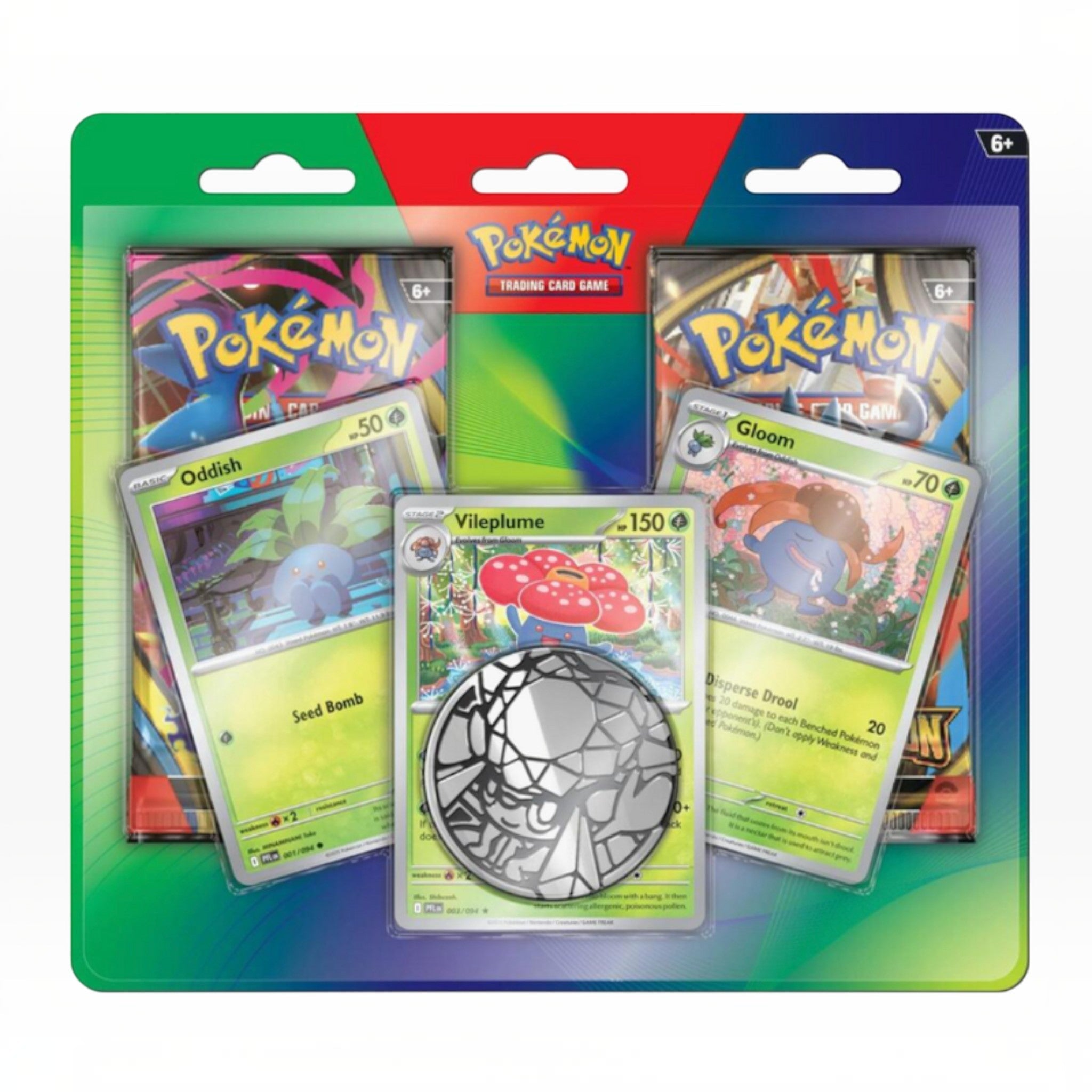 Pokemon Phantasmal X Mega Evolutions 2 Pack Blister "Oddish, Gloom, & Vileplume" - Hype World