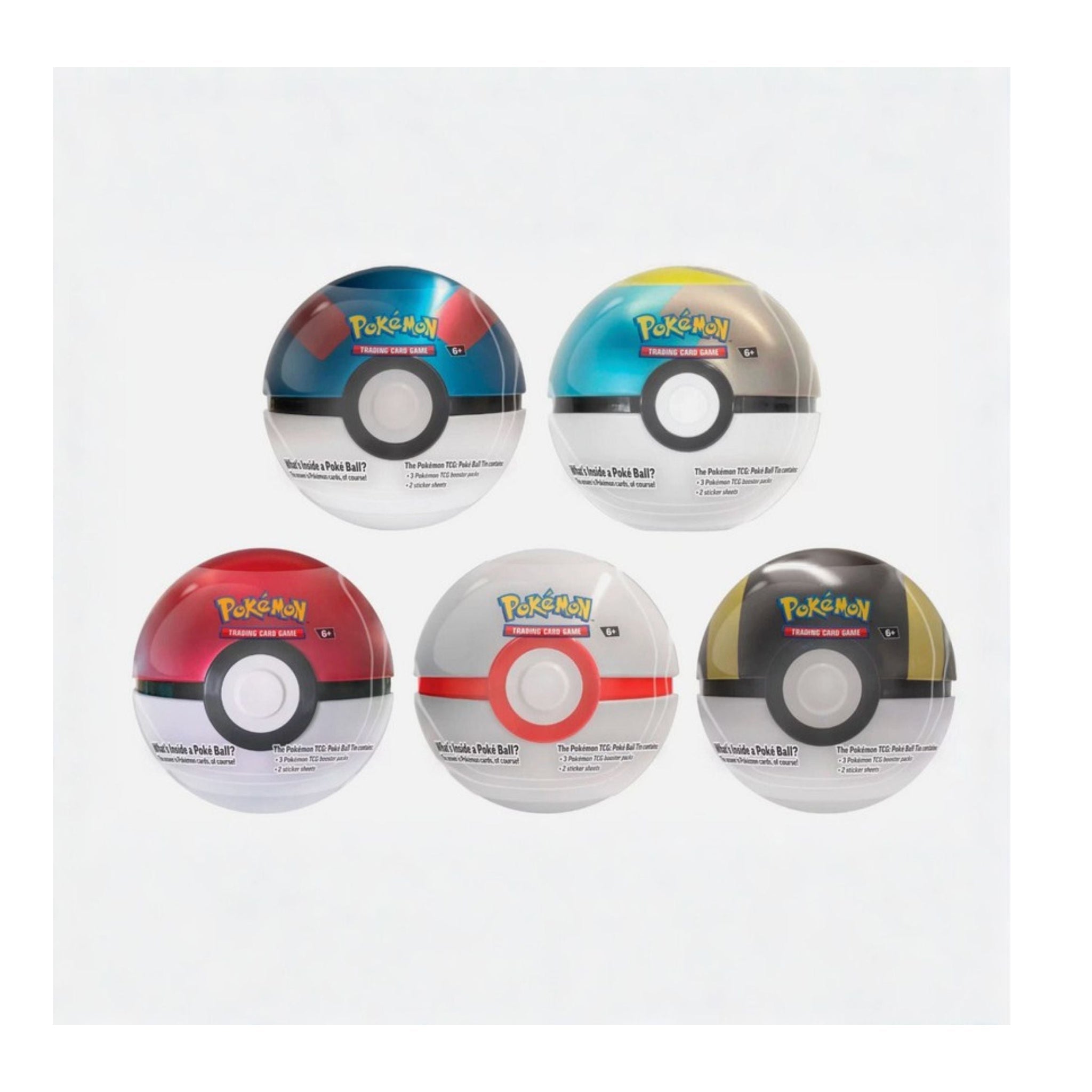Pokemon - Poke Ball Tin - Poke Ball - Miscellaneous Cards & Products (Pokeball Color May Vary) - Hype World