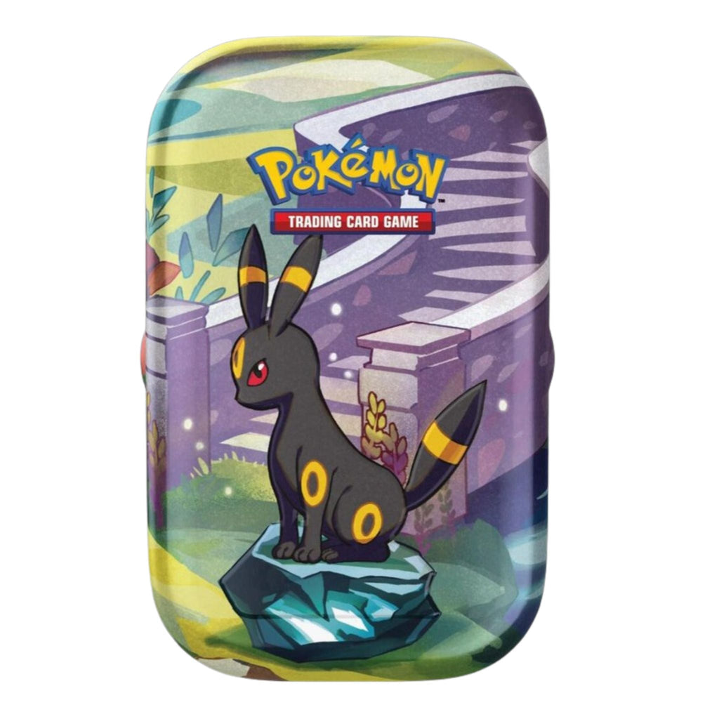 Pokemon Prismatic Evolutions Mini Tin - SV: Prismatic Evolutions (Single Tin / Art Work May Vary) - Hype World