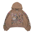 Righteous Risen King Zip Up Hoodie (Brown) - Hype World
