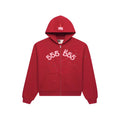 Sp5der Angel Number Zip Hoodie 'Merlot' - Hype World