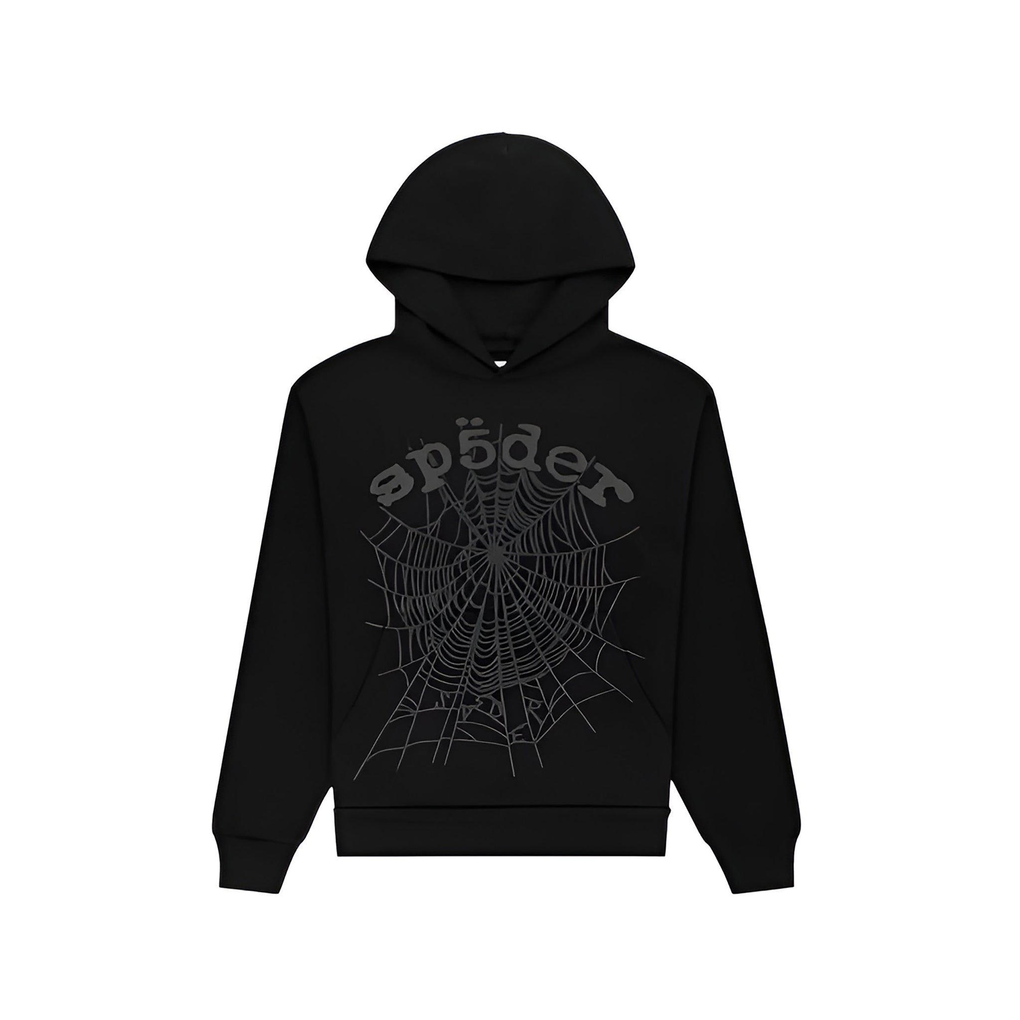 Sp5der "Black Star OG Web v2 Outline Hoodie" - Hype World