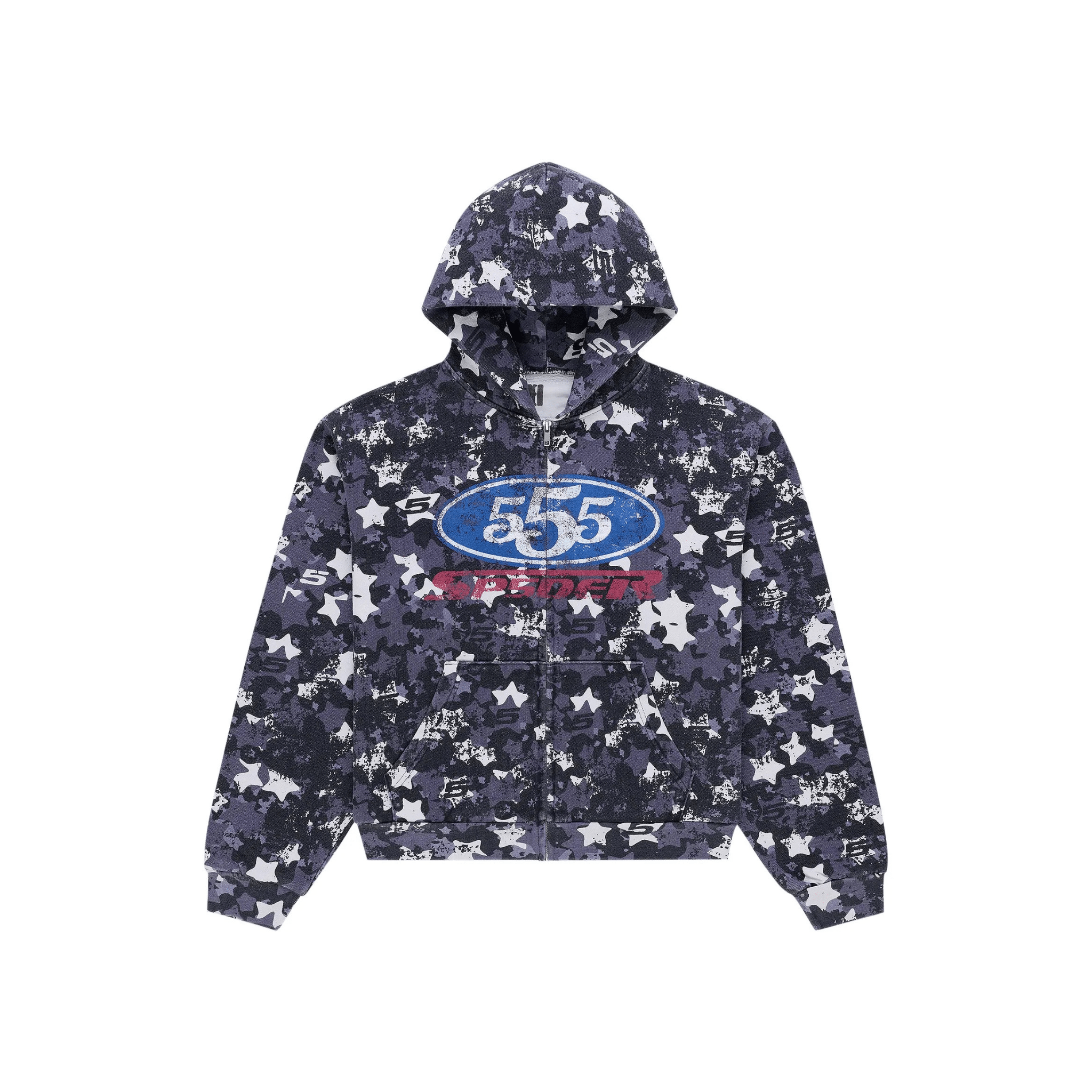 Sp5der R5Cing Zip Hoodie (Blue Camo) - Hype World
