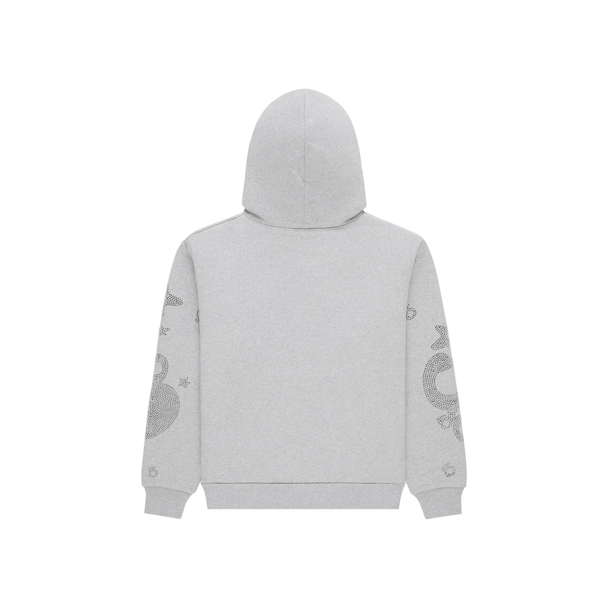 Sp5der Rhinestone Beluga Hoodie 'Heather Grey' - Hype World