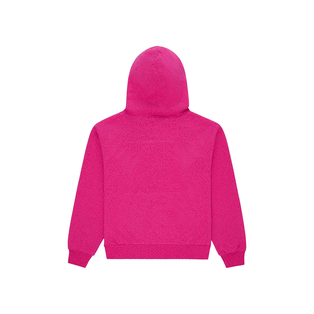 Sp5der Webstone Aop Rhinestone Hoodie 'Pink' - Hype World