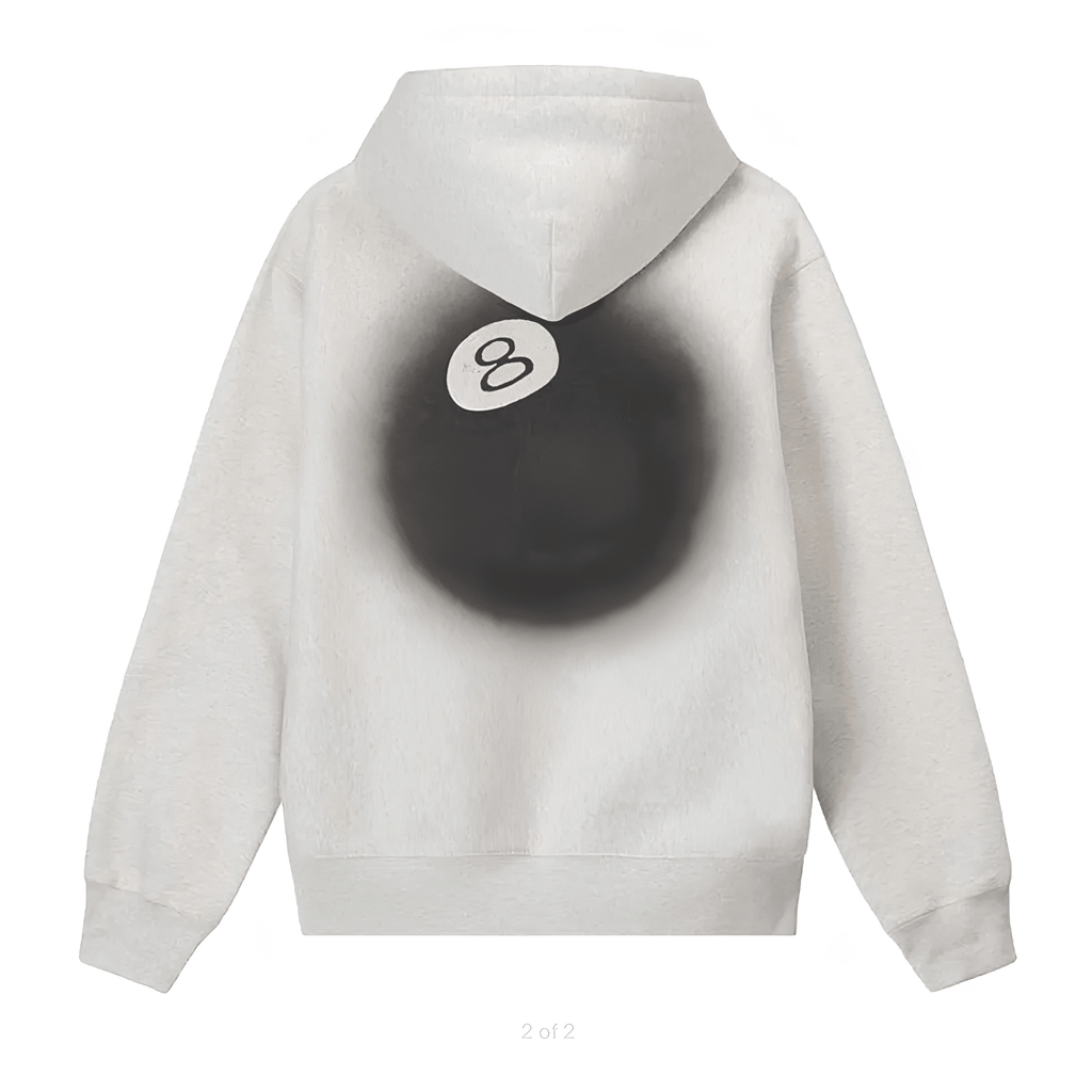 Stussy 8 Ball Fade Hoodie "Ash Heather" - Hype World
