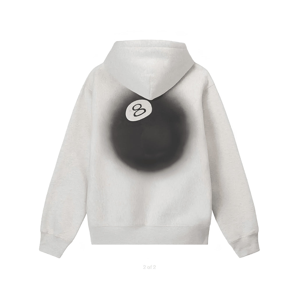 Stussy 8 Ball Fade Hoodie "Ash Heather" - Hype World