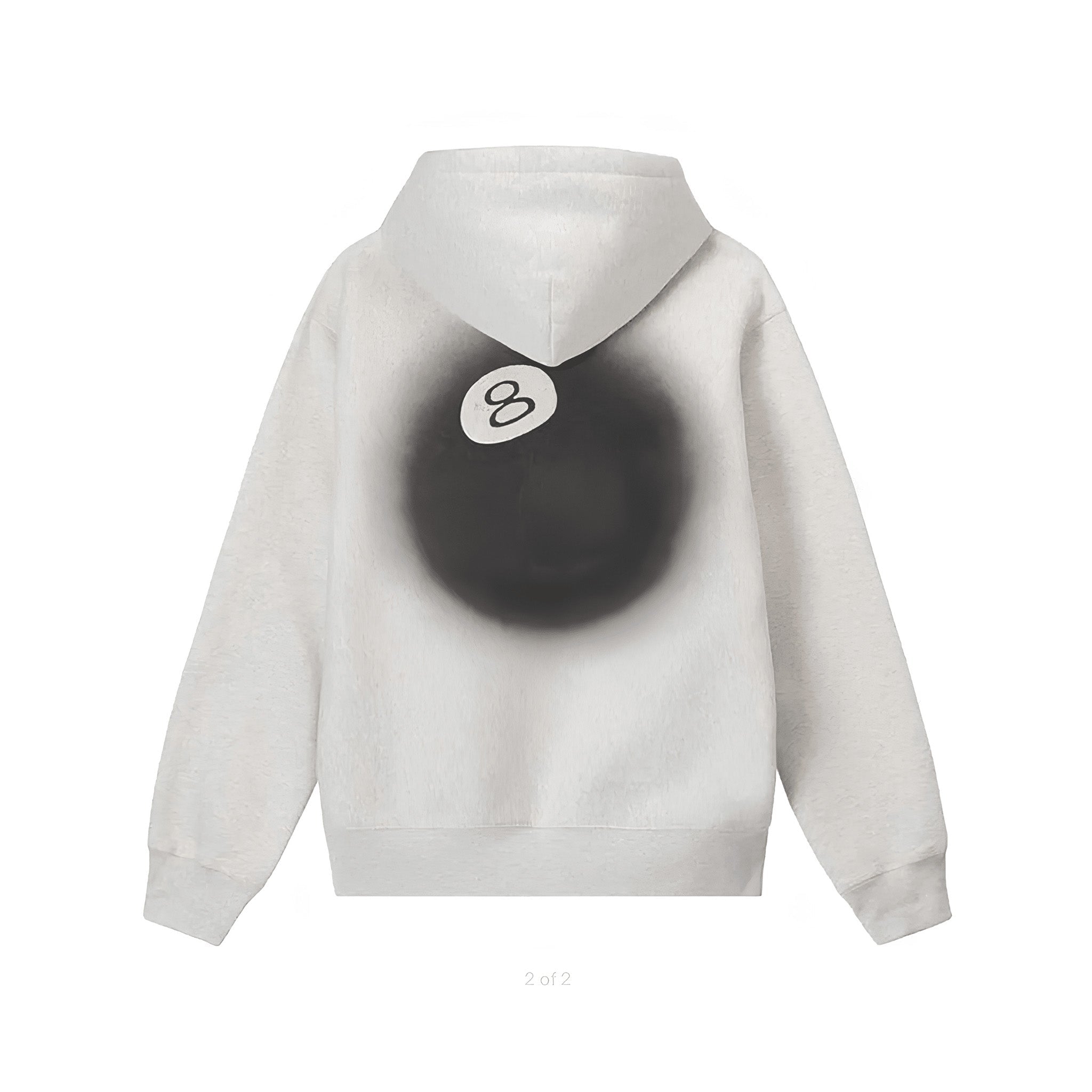 Stussy 8 Ball Fade Hoodie "Ash Heather" - Hype World