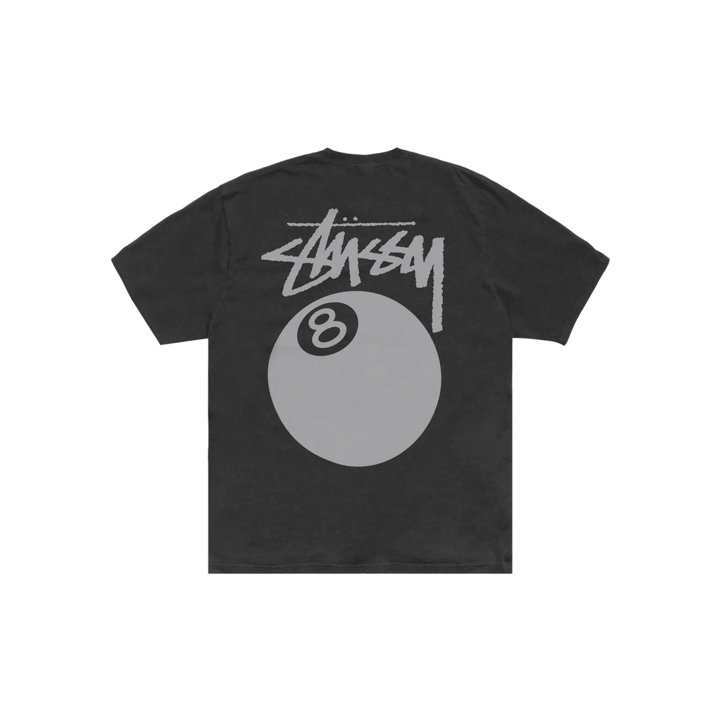 Stussy 8 Ball Tee Pigment Dyed Faded Black - Hype World