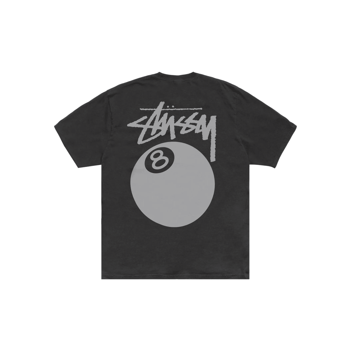 Stussy 8 Ball Tee Pigment Dyed Faded Black - Hype World