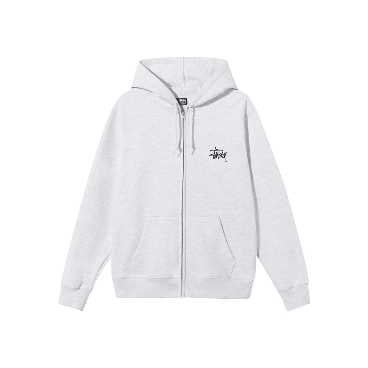 Stussy Basic Zip Hood 'Ash Heather' - Hype World