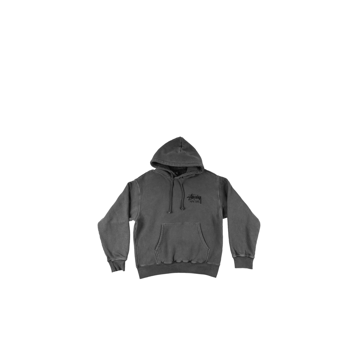 Stussy New York Chapter Hooded Sweatshirt "Black Charcoal" - Hype World