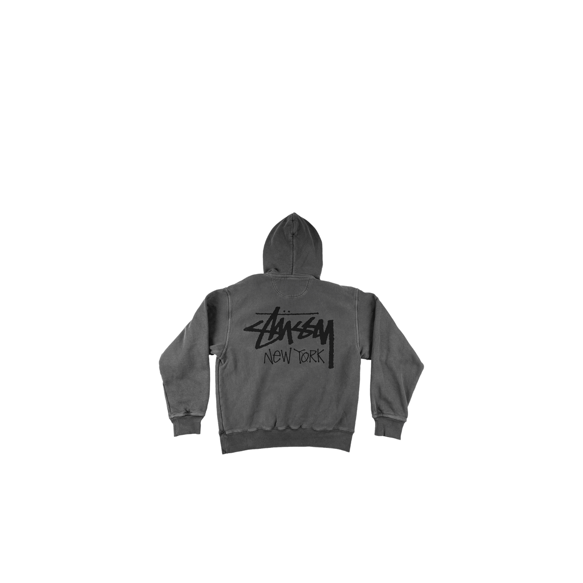 Stussy New York Chapter Hooded Sweatshirt "Black Charcoal" - Hype World