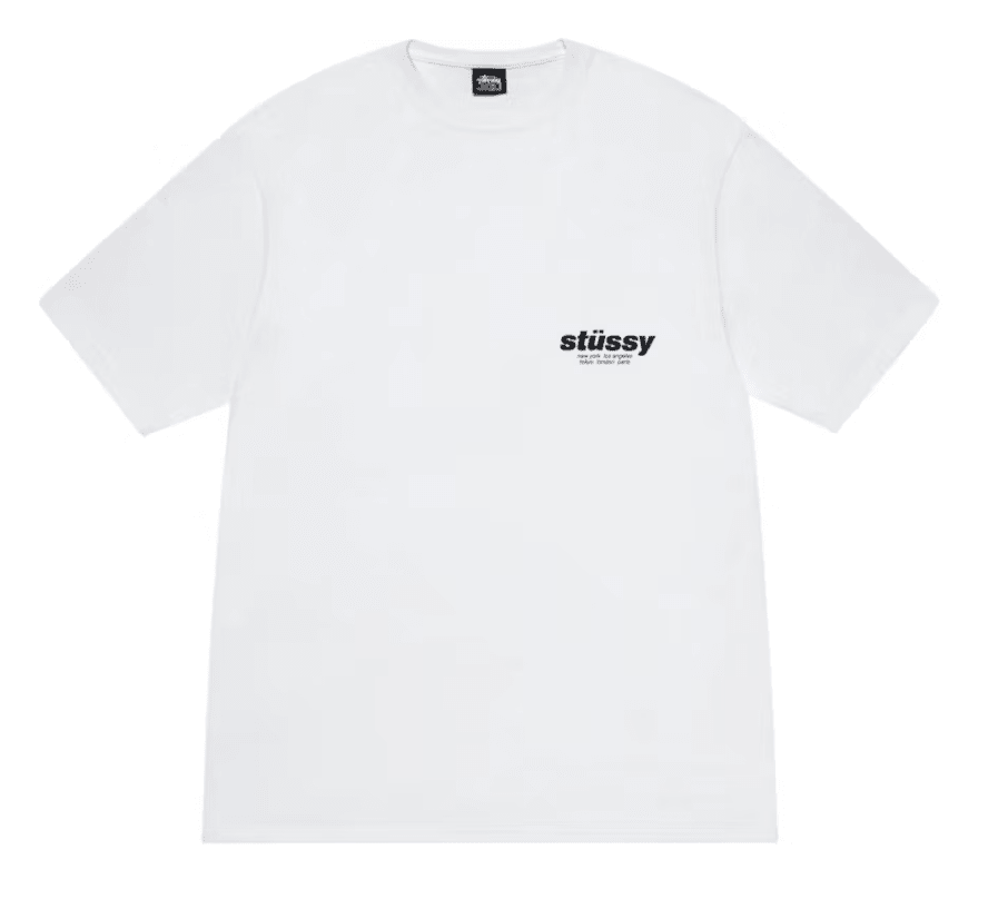 Stussy "Rollers Tee" White - Hype World