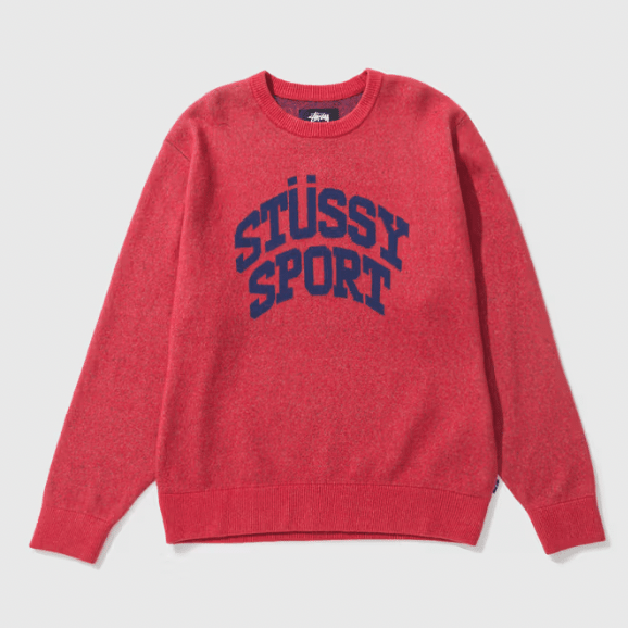 Stussy Sport Sweater "Red" - Hype World