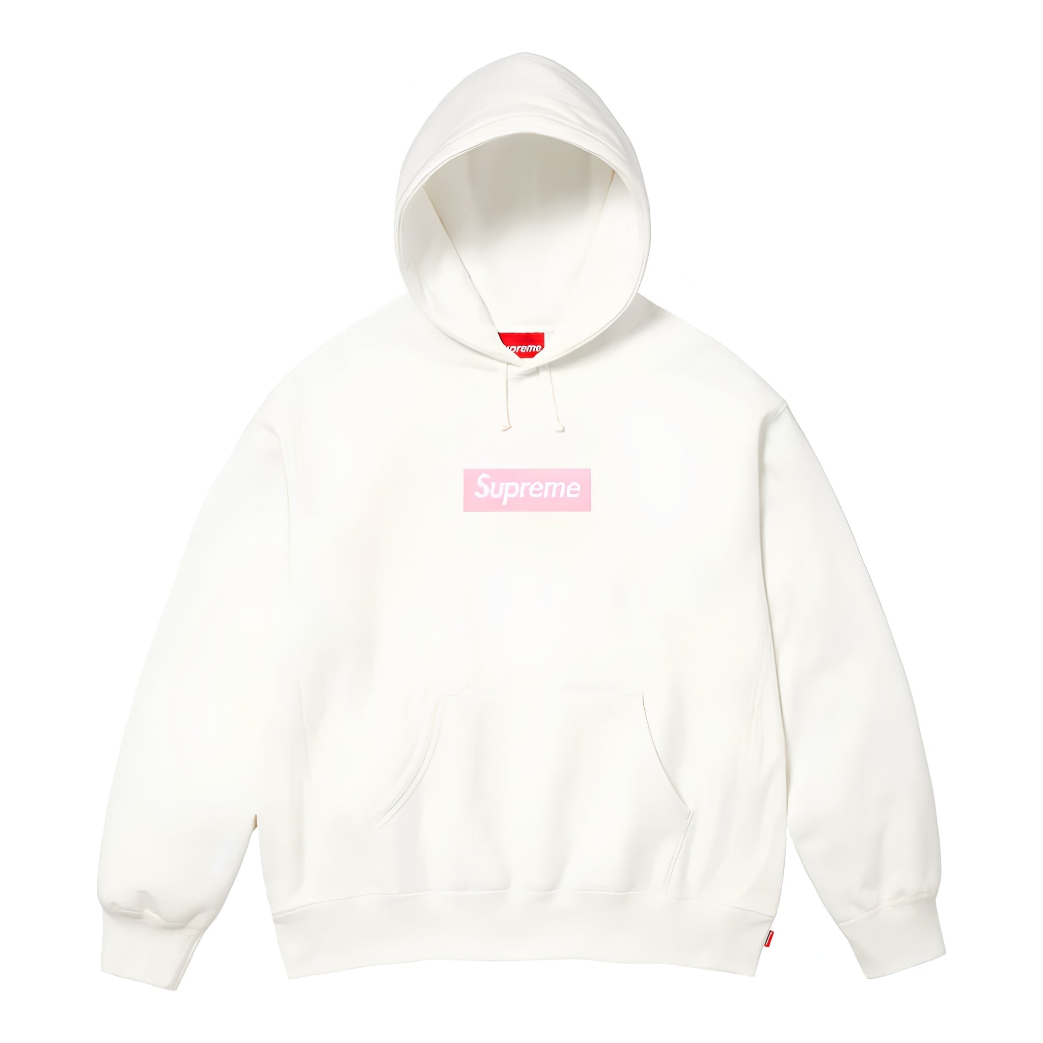 Supreme Box Logo Hooded Sweatshirt "Pink On White" (FW25) - Hype World