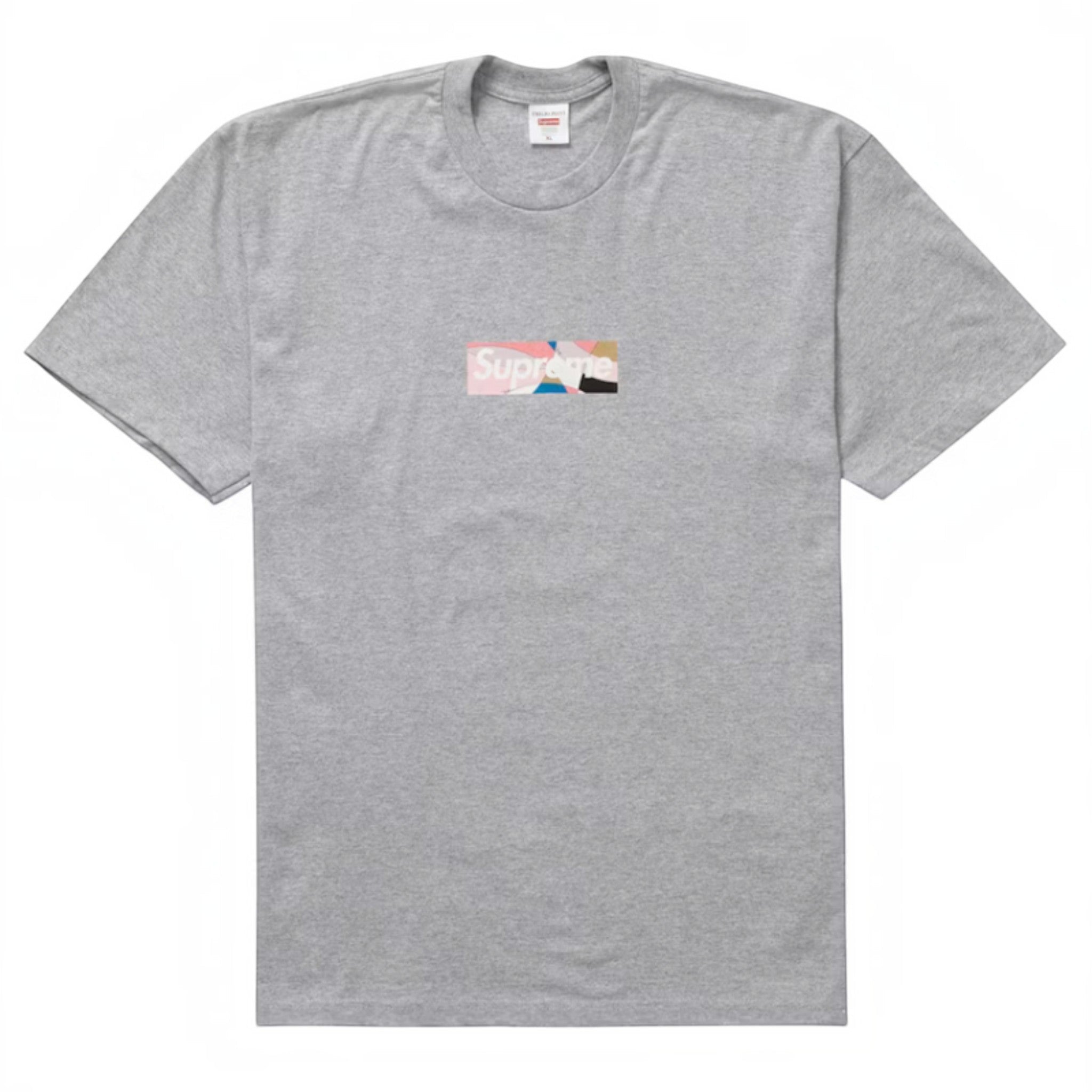 Supreme Emilio Pucci Box Logo Tee Grey - Hype World