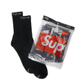 Supreme Hanes Socks (4 Pack) Black - Hype World
