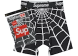 Supreme Hanes Spider-Man Boxer Briefs (2 Pack) Black - Hype World