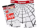 Supreme Hanes Spider-Man Boxer Briefs (2 Pack) White - Hype World