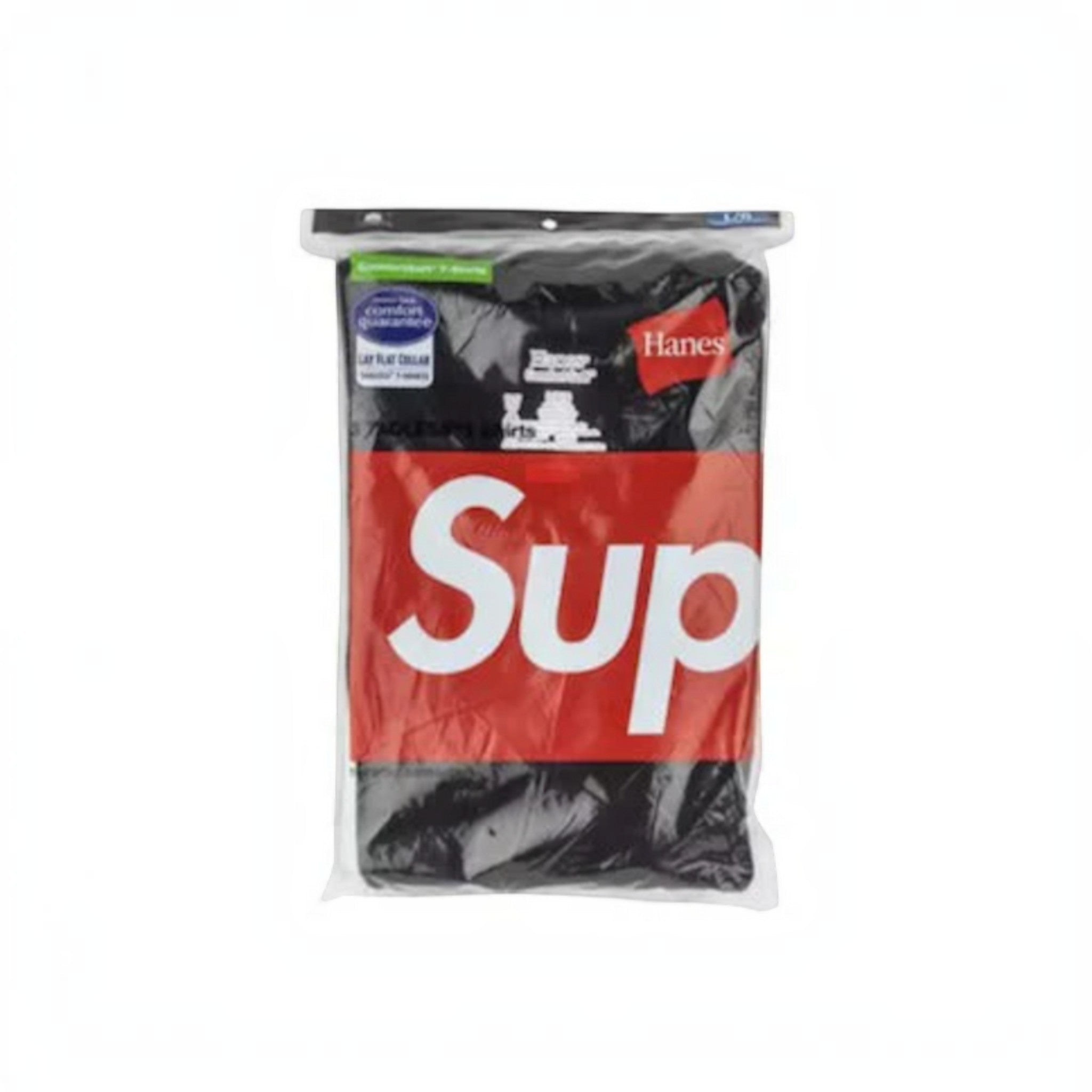 Supreme Hanes Tagless Tees (3 Pack) Black - Hype World
