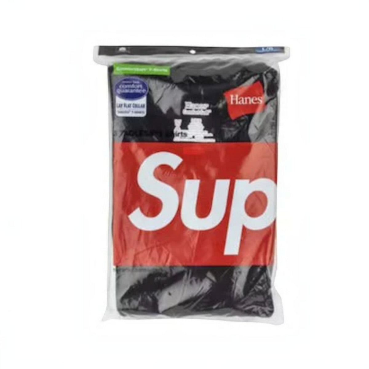 Supreme Hanes Tagless Tees (3 Pack) Black - Hype World