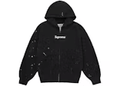 Supreme MM6 Maison Margiela Box Logo Zip Up Hooded Sweatshirt Black - Hype World