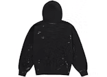 Supreme MM6 Maison Margiela Box Logo Zip Up Hooded Sweatshirt Black - Hype World