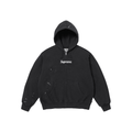 Supreme MM6 Maison Margiela Box Logo Zip Up Hooded Sweatshirt Black - Hype World