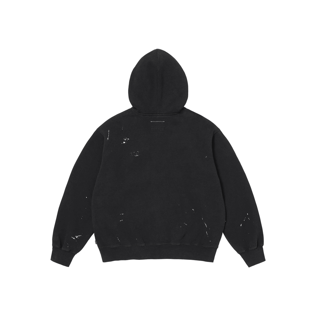 Supreme MM6 Maison Margiela Box Logo Zip Up Hooded Sweatshirt Black - Hype World