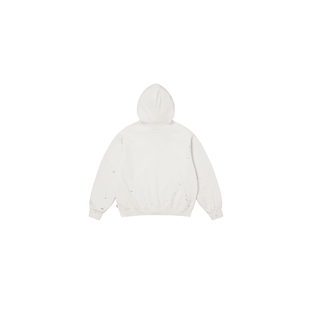 Supreme MM6 Maison Margiela Box Logo Zip Up Hooded Sweatshirt White - Hype World