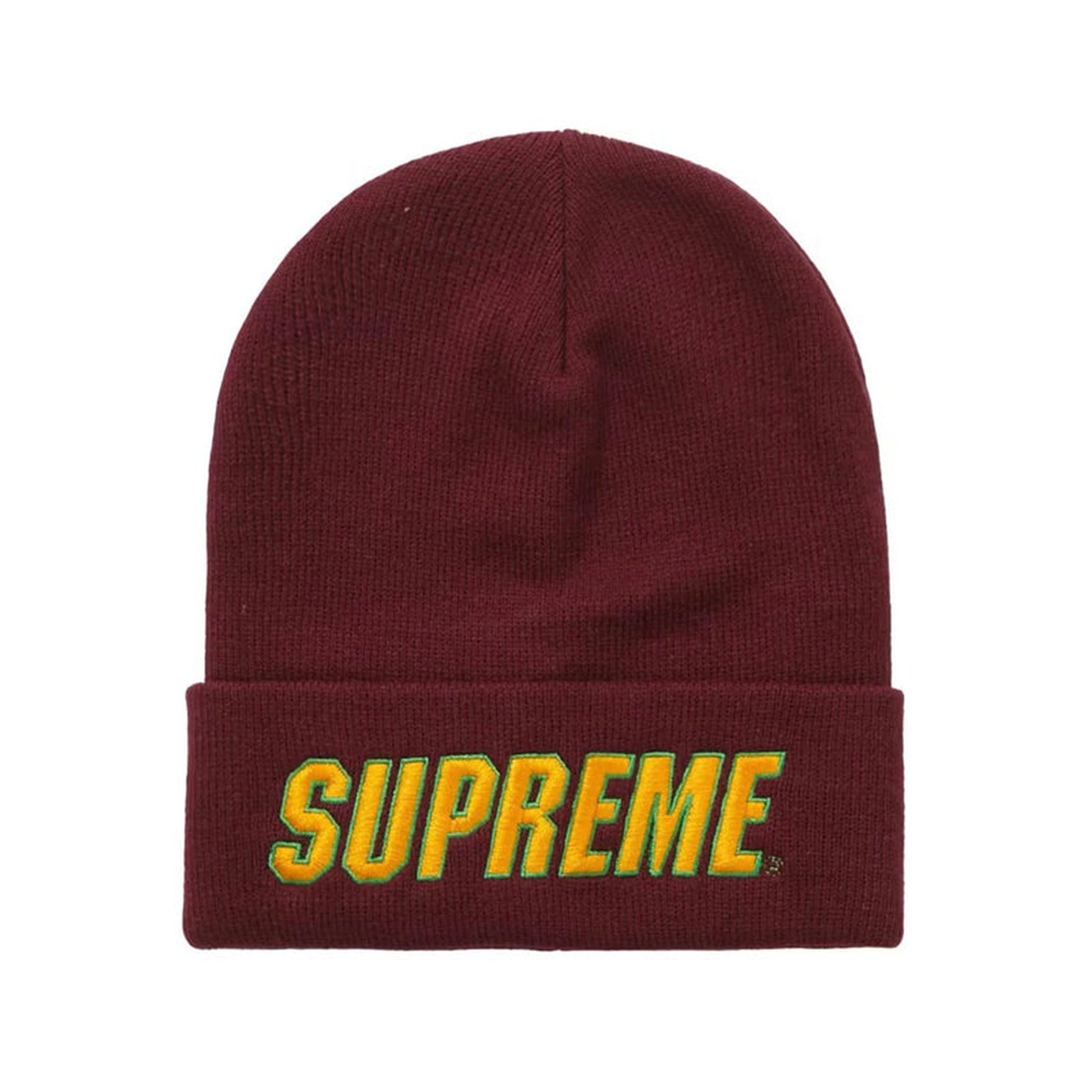Supreme Slant Beanie “Burgundy” - Hype World