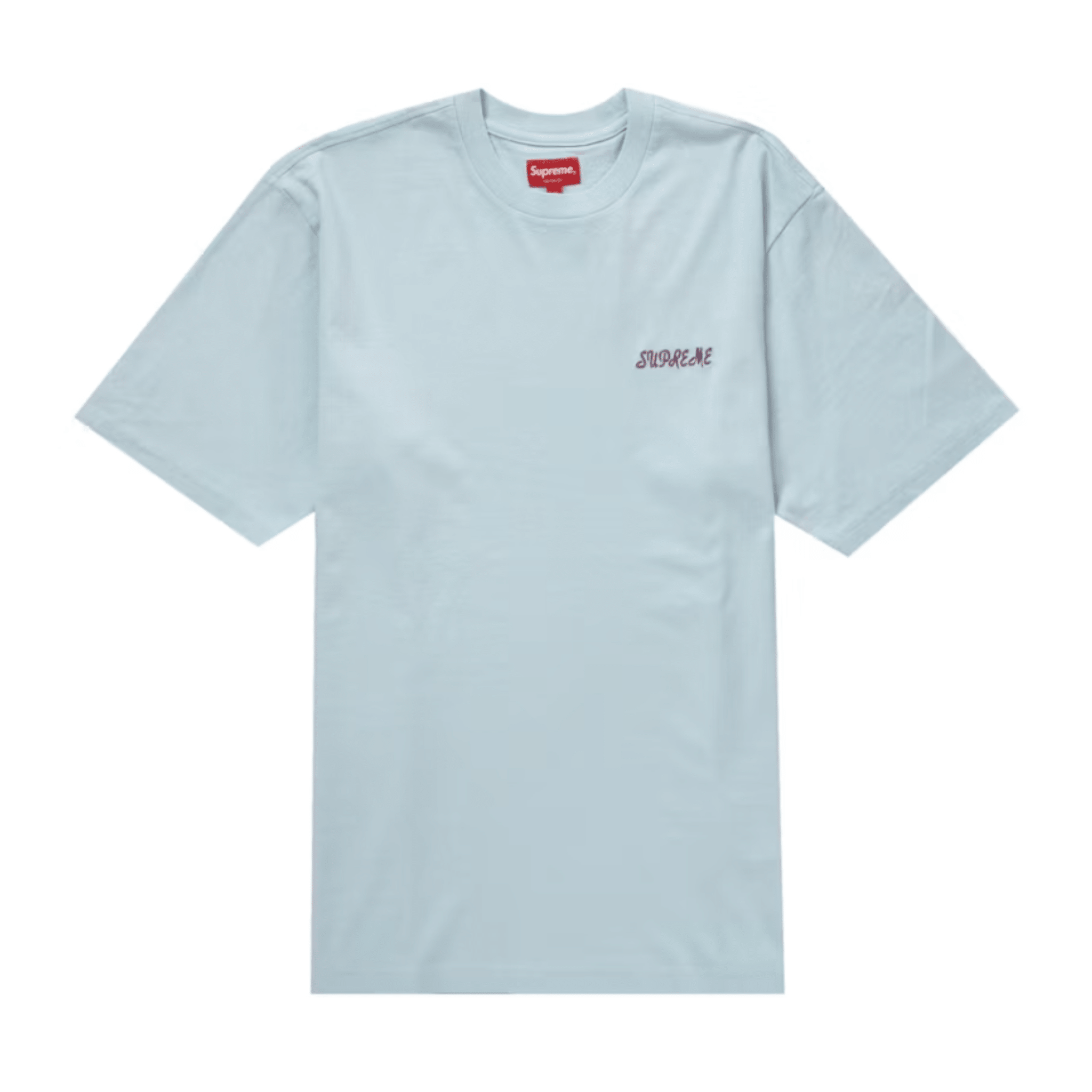 Supreme Washed Script S/S Top Light Blue - Hype World